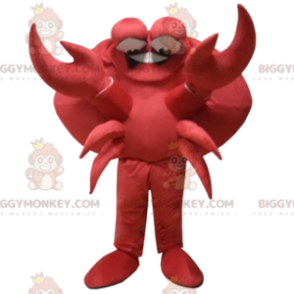 BIGGYMONKEY™ Mascot Costume Comical Red Crab With Big Claws –