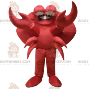 Disfraz de mascota BIGGYMONKEY™ Cangrejo rojo cómico con