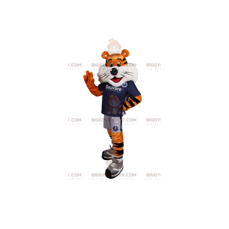 Costume de mascotte BIGGYMONKEY™ de tigre comique et son
