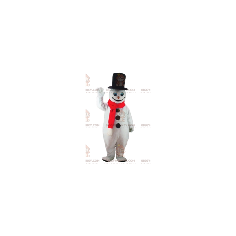Costume de mascotte BIGGYMONKEY™ de bonhomme de neige avec son