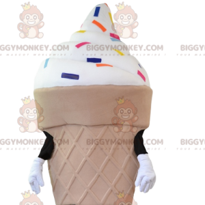 Traje de mascota BIGGYMONKEY™ cono de helado y chispas