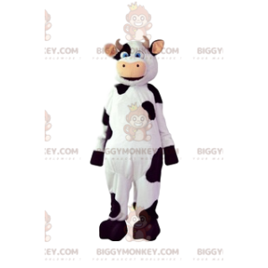 Traje de mascote BIGGYMONKEY™ de vaca paqueradora com suas