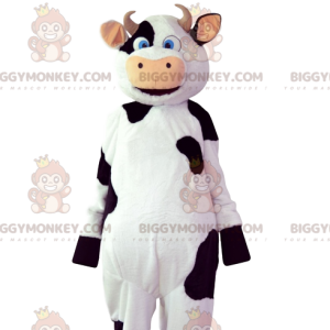 Costume de mascotte BIGGYMONKEY™ de vache coquette avec ses