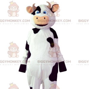 Costume de mascotte BIGGYMONKEY™ de vache coquette avec ses