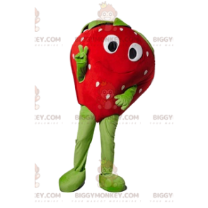 BIGGYMONKEY™ Costume da mascotte di Fragola civettuola con un