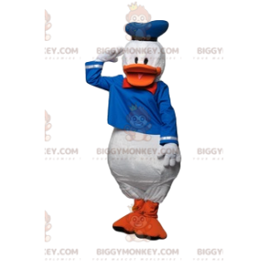 Costume de mascotte BIGGYMONKEY™ de Donald avec son costume de