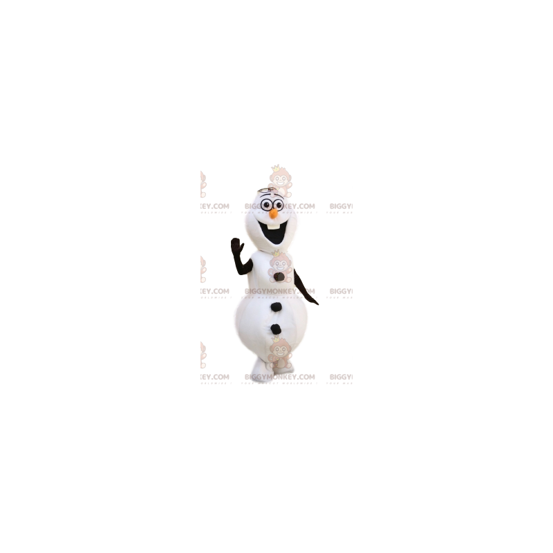 BIGGYMONKEY™ mascottekostuum van de beroemde Olaf uit Frozen -