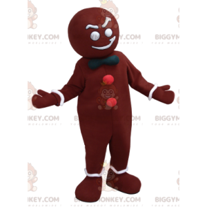 Brown and White Christmas Gingerbread BIGGYMONKEY™ Mascot