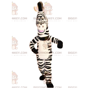 Vacker och superkomisk zebra BIGGYMONKEY™ maskotdräkt -