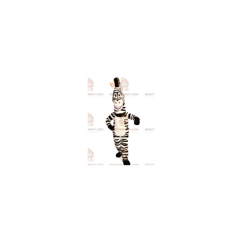 Vacker och superkomisk zebra BIGGYMONKEY™ maskotdräkt -