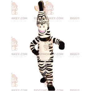 Linda e super cômica fantasia de mascote de zebra BIGGYMONKEY™