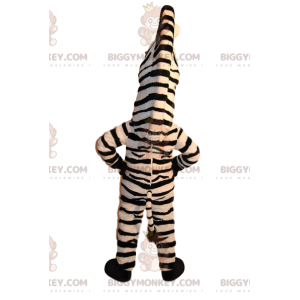 Beautiful and super comical zebra BIGGYMONKEY™ mascot costume –