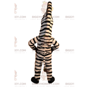 Bellissimo e super comico costume mascotte zebra BIGGYMONKEY™ -