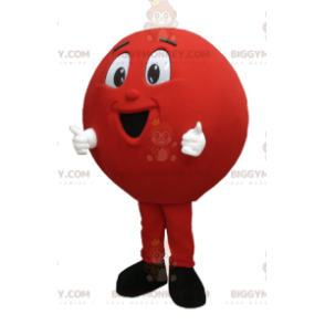 BIGGYMONKEY™ Big Red Ball Bowling Ball Mascot Kostym -