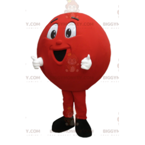 Kostým maskota BIGGYMONKEY™ Big Red Ball Bowling Ball –