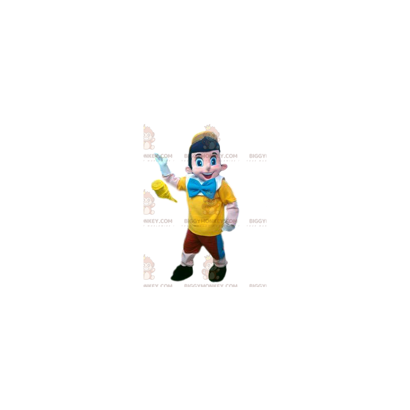 Costume della mascotte di Pinocchio BIGGYMONKEY™ e vestito