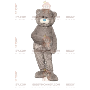 BIGGYMONKEY™ costume mascotte di un orso grigio e il suo