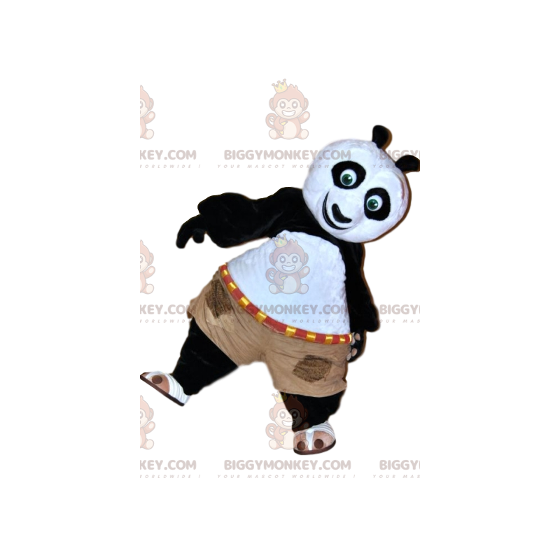 Disfraz de mascota BIGGYMONKEY™ de Po, personaje de Kung Fu