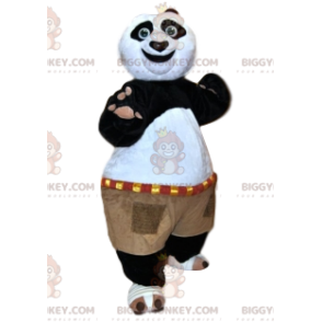 Costume da mascotte BIGGYMONKEY™ di Po, personaggio Kung Fu