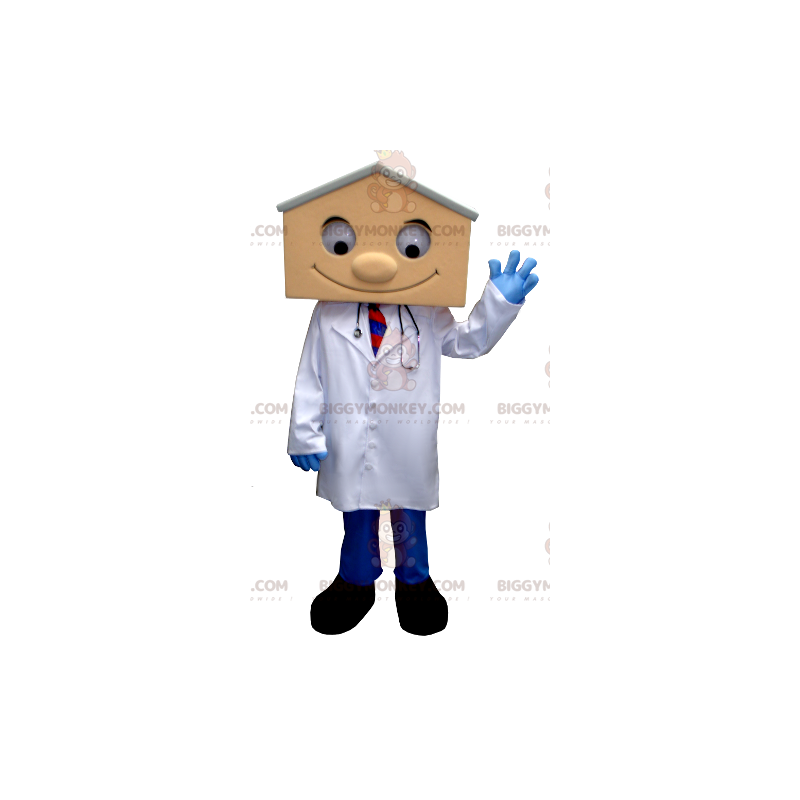 BIGGYMONKEY™ Mascottekostuum Dokter in laboratoriumjas met