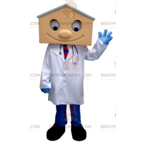 BIGGYMONKEY™ Mascottekostuum Dokter in laboratoriumjas met