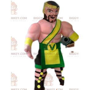 Traje de mascote de guerreiro viking BIGGYMONKEY™ e traje