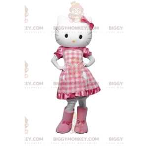 Hello Kitty BIGGYMONKEY™ mascottekostuum, flirterig klein wit