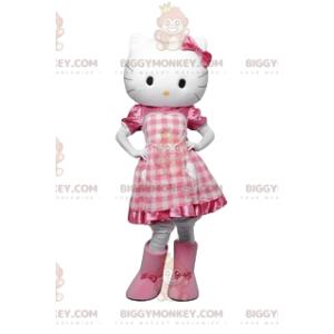 Traje de mascote Hello Kitty BIGGYMONKEY™, gatinha branca