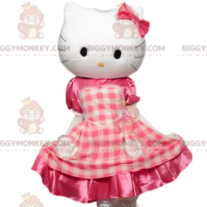 Traje de mascote Hello Kitty BIGGYMONKEY™, gatinha branca