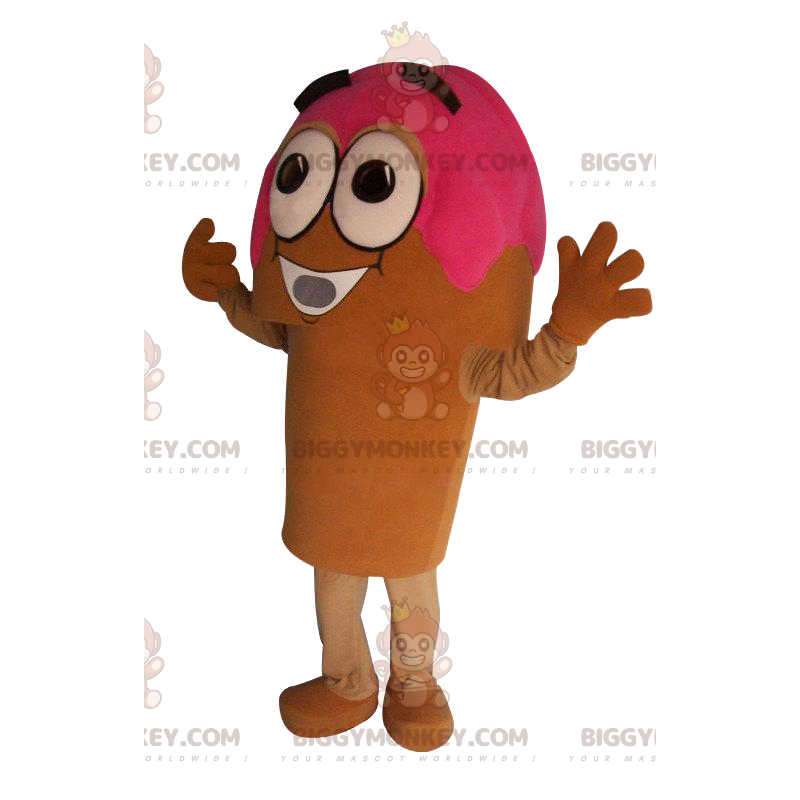 Kostium maskotka w rożku truskawkowym BIGGYMONKEY™ -