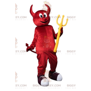 Disfraz de mascota BIGGYMONKEY™ de un divertido diablillo rojo