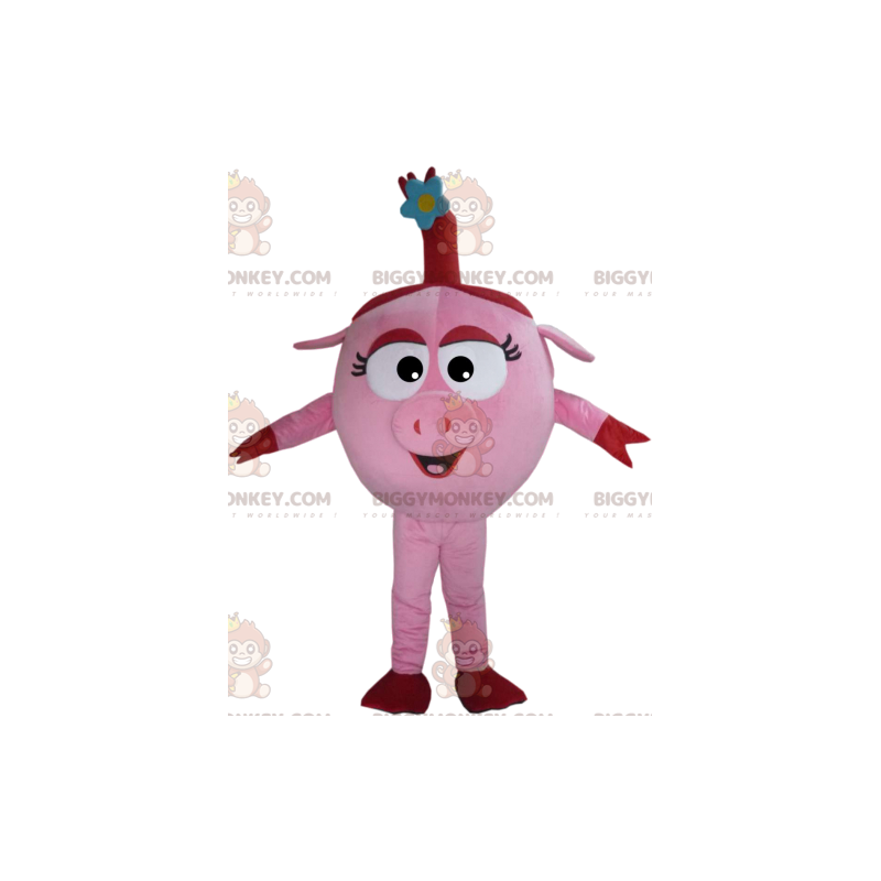 Disfraz de mascota BIGGYMONKEY™ de linda cerda rosa con su