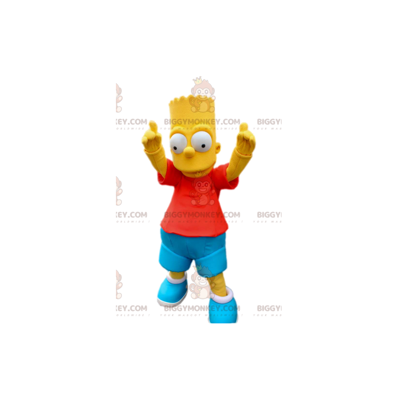 Costume de mascotte BIGGYMONKEY™ de Bart, personnage de la