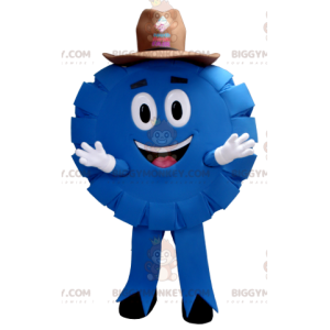 BIGGYMONKEY™ Disfraz de mascota de Sheriff Cowboy azul y