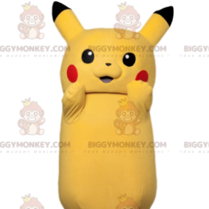 BIGGYMONKEY™ mascot costume of Pikachu, the Pokemon character -