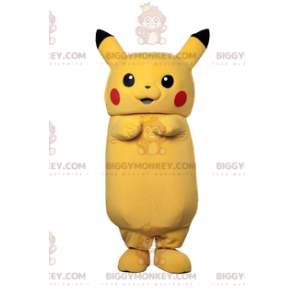 BIGGYMONKEY™ mascot costume of Pikachu, the Pokemon character –