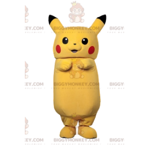 BIGGYMONKEY™ mascot costume of Pikachu, the Pokemon character -