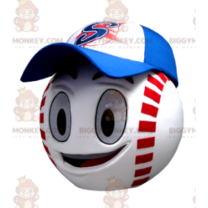 Costume de mascotte BIGGYMONKEY™ de tête en forme de balle de