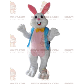 BIGGYMONKEY™ Costume da mascotte Coniglio di seta bianco con