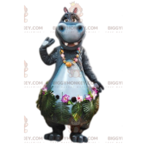 BIGGYMONKEY™ Mascot Costume av Gloria, den söta flodhästen från