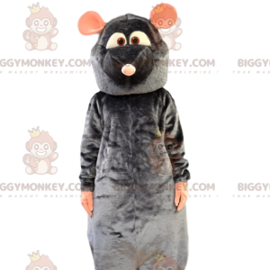 Costume de mascotte BIGGYMONKEY™ de Rémi, le petit Rat gris de