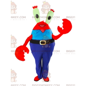 Στολή μασκότ Captain Krabs the Crab BIGGYMONKEY™ από τον Μπομπ