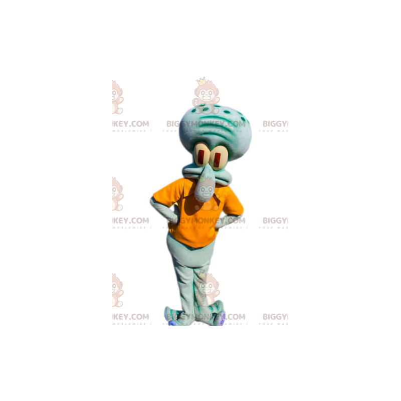 BIGGYMONKEY™ maskotdräkt av Carlo Tentacule, bläckfisken från