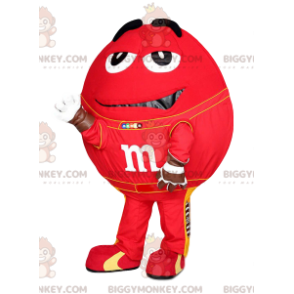 Costume da mascotte M&M'S BIGGYMONKEY™ rosso con occhi enormi -