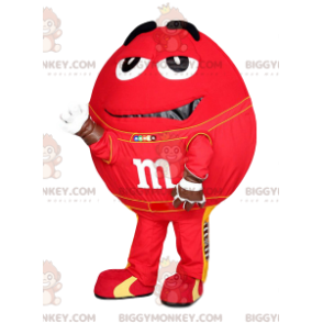 Disfraz de mascota M&M'S BIGGYMONKEY™ rojo con ojos enormes -