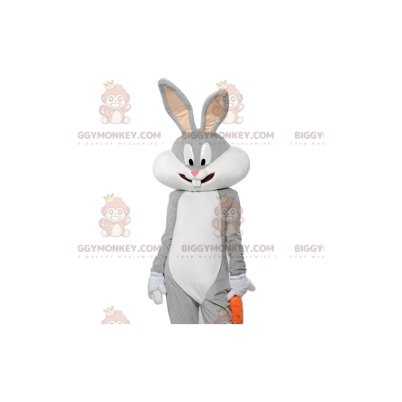 BIGGYMONKEY™ maskotkostume af Bugs Bunny, karakter fra Cartoon