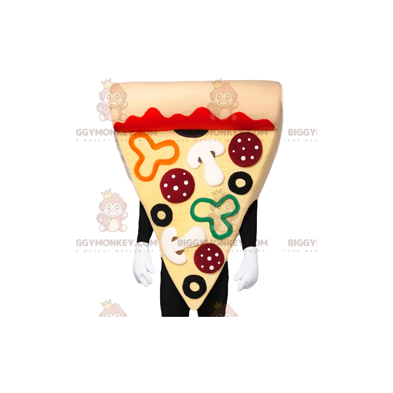 BIGGYMONKEY™ Gourmet Pizza Chorizo, Mushroom & Cream Mascot