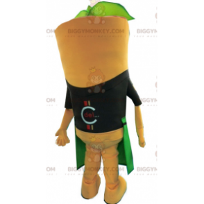 Traje de mascote de cenoura gigante BIGGYMONKEY™ com avental –