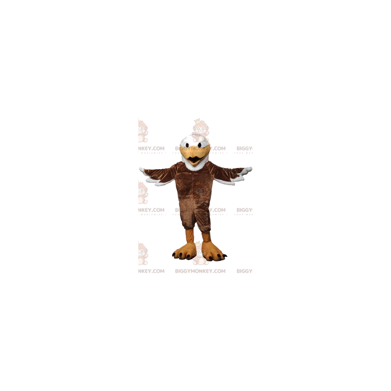 Majestic Eagle BIGGYMONKEY™ Mascot Costume With Beautiful Brown