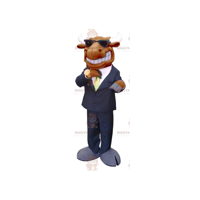 Costume de mascotte BIGGYMONKEY™ d'élan de caribou marron